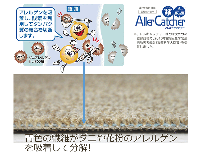アレルキャッチャー:ダイワボウ登録商標