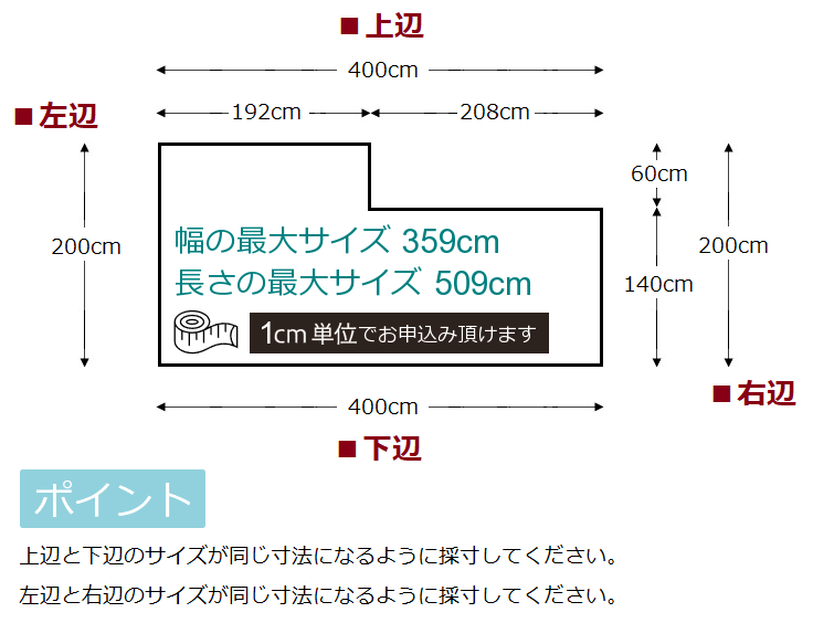 採寸のポイント
